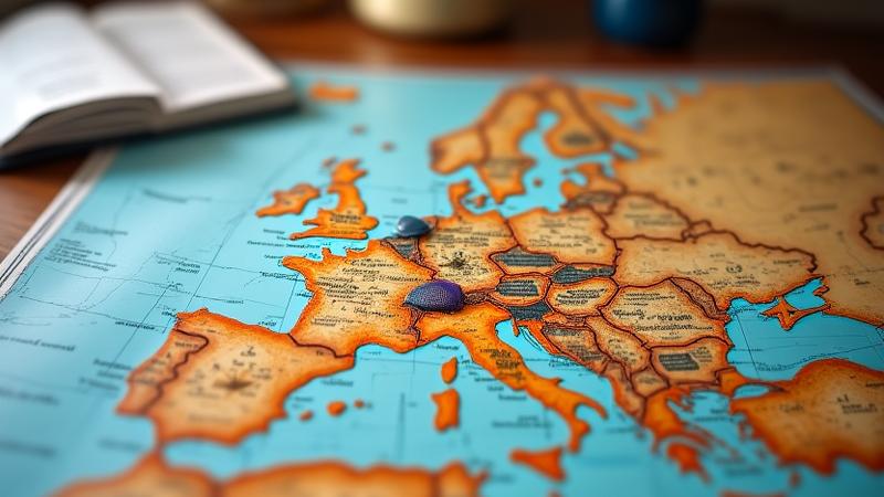 Pianificazione itinerario tour su mappa